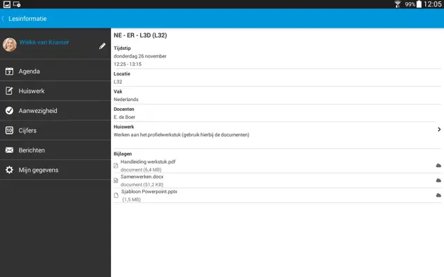 Magister android App screenshot 4